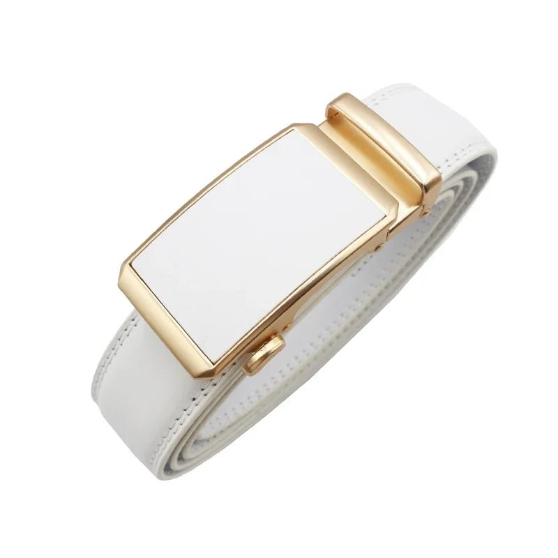 Ladies Automatic Buckle Genuine Leather Belt Casual Party Automatic Buckle Genuine Leather Belt High Quality Ladies Belt - SHOWLU FASHION STORE