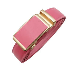 Ladies Automatic Buckle Genuine Leather Belt Casual Party Automatic Buckle Genuine Leather Belt High Quality Ladies Belt - SHOWLU FASHION STORE