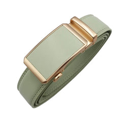 Ladies Automatic Buckle Genuine Leather Belt Casual Party Automatic Buckle Genuine Leather Belt High Quality Ladies Belt - SHOWLU FASHION STORE