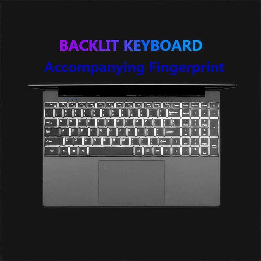 Laptop 15.6 Inch IPS Screen 16GB RAM Intel Celeron N5095 Business Netbook Windows 10 11 Pro Gaming Office Notebook Pc Portable - SHOWLU FASHION STORE