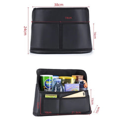 Leather Car Handbag Holders Car Organizers and Storage Front Seats Gap Car Seats Gap Filler Organizer Storage Bag for Car Seats - SHOWLU FASHION STORE