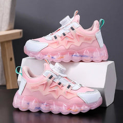 Leather Kids Running Shoes Fashion Youngsters Teens Casual Walking Students Sneakers Breathable Soft Children Outdoor Sports - SHOWLU FASHION STORE