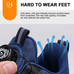 Leather Kids Running Shoes Fashion Youngsters Teens Casual Walking Students Sneakers Breathable Soft Children Outdoor Sports - SHOWLU FASHION STORE