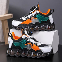 Leather Kids Running Shoes Fashion Youngsters Teens Casual Walking Students Sneakers Breathable Soft Children Outdoor Sports - SHOWLU FASHION STORE