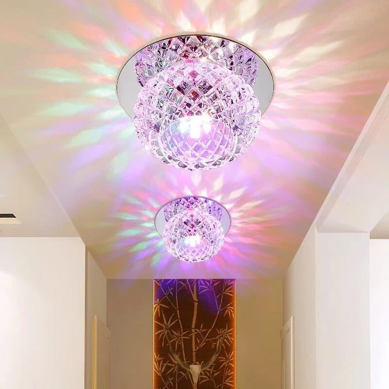 LED Porch Lights Aluminum Surface Mounted porch light Indoor flush mount Corridor lamp colorful LED Ceiling lamp Diameter 10CM - SHOWLU FASHION STORE