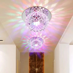 LED Porch Lights Aluminum Surface Mounted porch light Indoor flush mount Corridor lamp colorful LED Ceiling lamp Diameter 10CM - SHOWLU FASHION STORE
