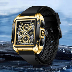 LIGE Big Dial Mens Watches Top Luxury Brand Sport Waterproof Watch Men Chronograph Quartz Clock Automatic Date WristWatches - SHOWLU FASHION STORE
