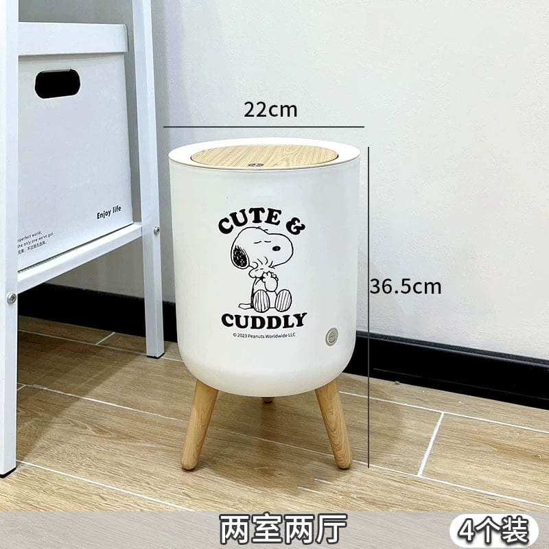 Log Style Household Bedroom Floor Wastebasket Trash Can - SHOWLU FASHION STORE