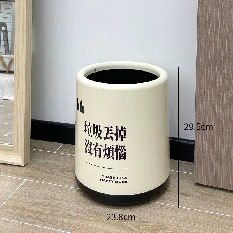 Log Style Household Bedroom Floor Wastebasket Trash Can - SHOWLU FASHION STORE