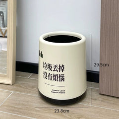 Log Style Household Bedroom Floor Wastebasket Trash Can - SHOWLU FASHION STORE