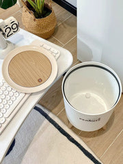 Log Style Household Bedroom Floor Wastebasket Trash Can - SHOWLU FASHION STORE