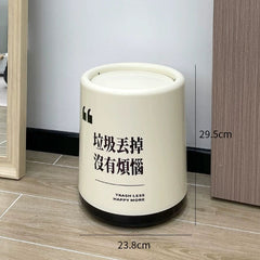 Log Style Household Bedroom Floor Wastebasket Trash Can - SHOWLU FASHION STORE