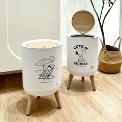 Log Style Household Bedroom Floor Wastebasket Trash Can - SHOWLU FASHION STORE