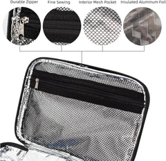 Lunch Bag for Women Men, Small Thermal Lunch Box, Insulated Lunch Bag, Portable Cooler Bag Snack Bag for Work Picnic BLAK - SHOWLU FASHION STORE