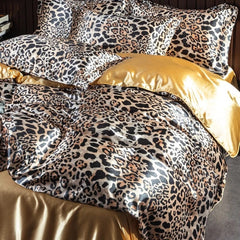 Luxury Blending Natural Mulberry Silk Bedding Set High End Satin Smooth Duvet Cover Set Double King Queen Size Bed Sheet Set - SHOWLU FASHION STORE