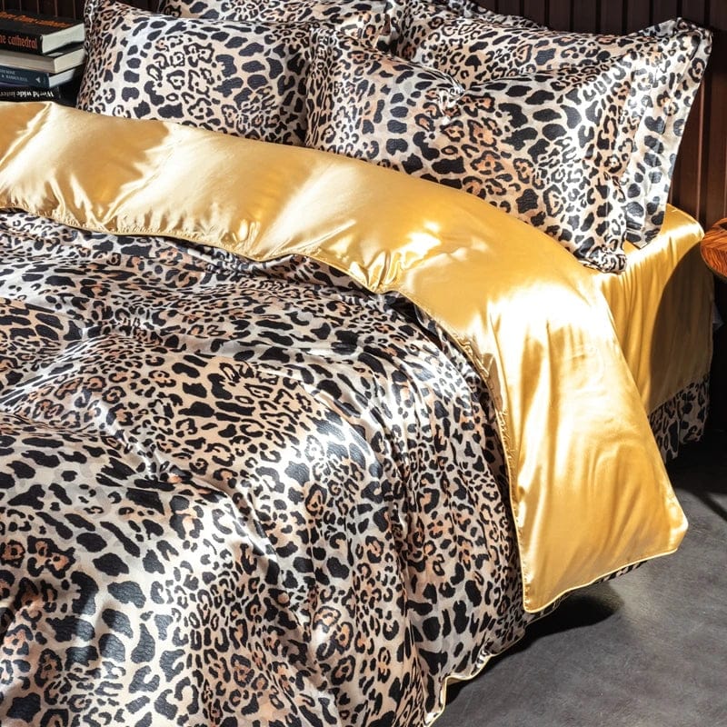 Luxury Blending Natural Mulberry Silk Bedding Set High End Satin Smooth Duvet Cover Set Double King Queen Size Bed Sheet Set - SHOWLU FASHION STORE