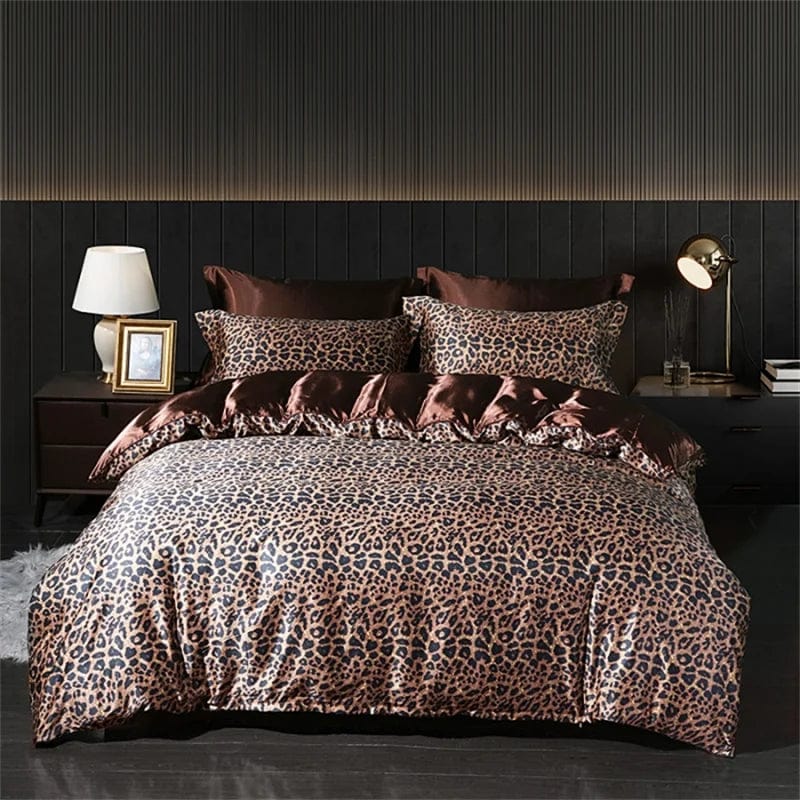 Luxury Blending Natural Mulberry Silk Bedding Set High End Satin Smooth Duvet Cover Set Double King Queen Size Bed Sheet Set - SHOWLU FASHION STORE