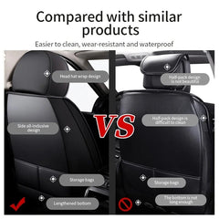 Luxury Car Seat Cover PU Leather Automobiles Seat Cushion Protector Chair Four Seasons Vehicle Interior Car Accessories - SHOWLU FASHION STORE