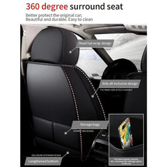 Luxury Car Seat Cover PU Leather Automobiles Seat Cushion Protector Chair Four Seasons Vehicle Interior Car Accessories - SHOWLU FASHION STORE