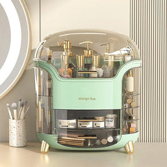 Luxury Desktop Cosmetics Storage Box Dust - proof Makeup Organizer For Cotton Pads Swabs Bathroom Jewelry Organizer for Cosmetics - SHOWLU FASHION STORE