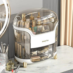 Luxury Desktop Cosmetics Storage Box Dust - proof Makeup Organizer For Cotton Pads Swabs Bathroom Jewelry Organizer for Cosmetics - SHOWLU FASHION STORE