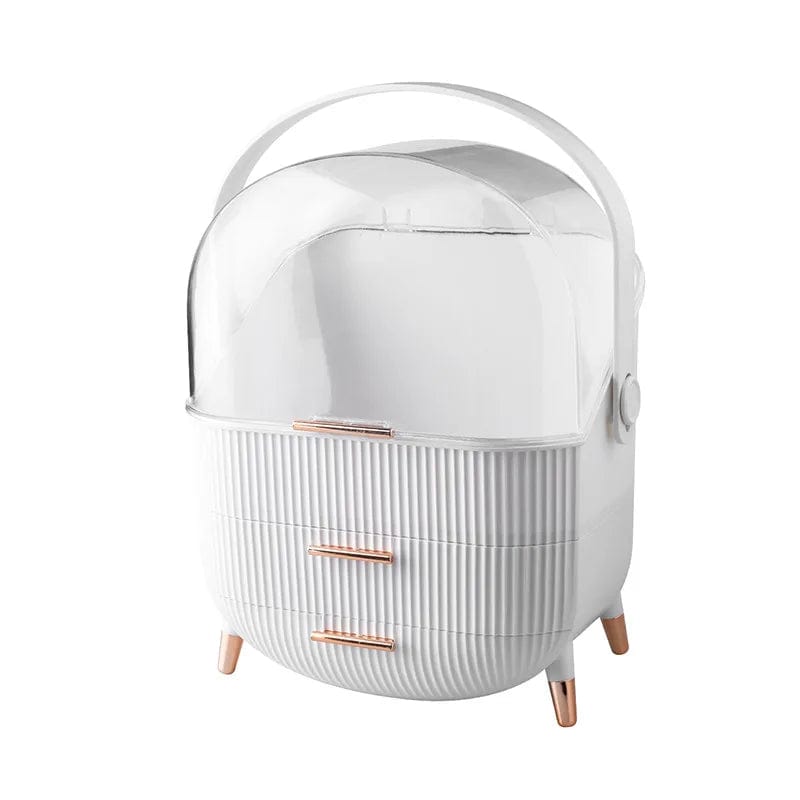 Luxury Desktop Cosmetics Storage Box Dust - proof Makeup Organizer For Cotton Pads Swabs Bathroom Jewelry Organizer for Cosmetics - SHOWLU FASHION STORE