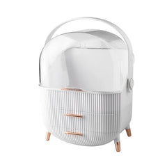 Luxury Desktop Cosmetics Storage Box Dust - proof Makeup Organizer For Cotton Pads Swabs Bathroom Jewelry Organizer for Cosmetics - SHOWLU FASHION STORE
