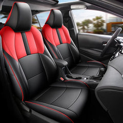Luxury Full Set Car Seat Cover For Select Toyota Corolla Gasoline/Hybrid 2020 - 2024 Faux Leather Custom Seat Cushion Auto Parts - SHOWLU FASHION STORE