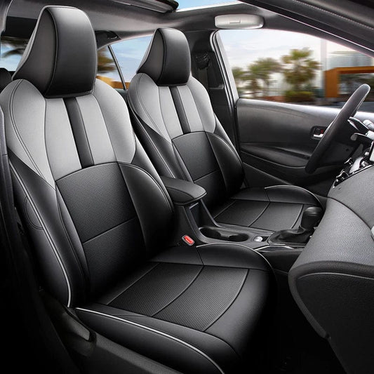 Luxury Full Set Car Seat Cover For Select Toyota Corolla Gasoline/Hybrid 2020 - 2024 Faux Leather Custom Seat Cushion Auto Parts - SHOWLU FASHION STORE