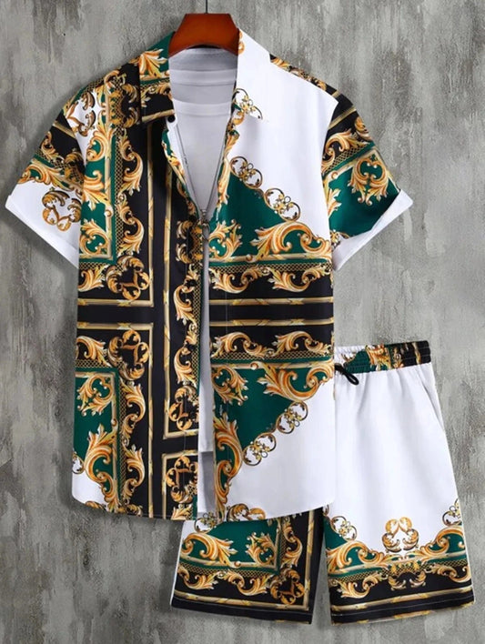 Luxury Hawaiian 3D - premium Print Set - SHOWLU FASHION STORE