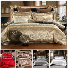 Luxury King Duvet Cover Set Black Gold Queen King Size European Style Bedding Set High Quality Pillowcase Comforter Sets - SHOWLU FASHION STORE