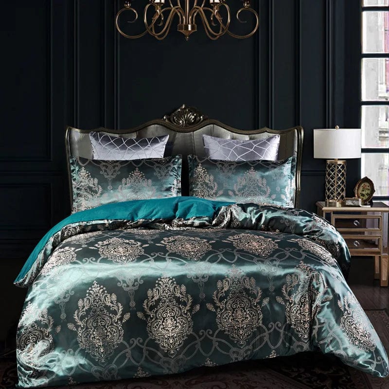 Luxury King Duvet Cover Set Black Gold Queen King Size European Style Bedding Set High Quality Pillowcase Comforter Sets - SHOWLU FASHION STORE
