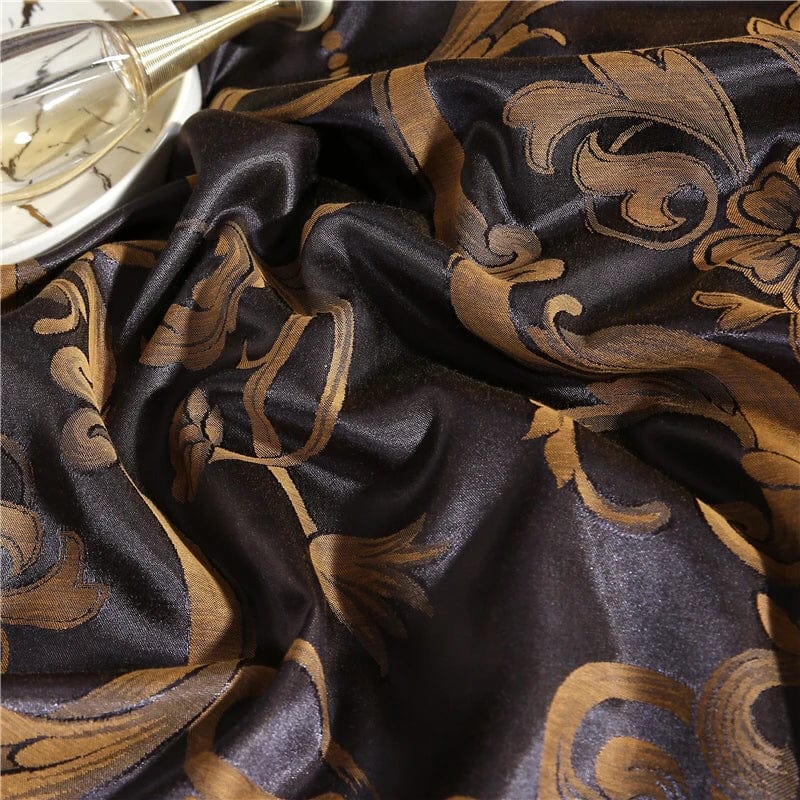 Luxury King Duvet Cover Set Black Gold Queen King Size European Style Bedding Set High Quality Pillowcase Comforter Sets - SHOWLU FASHION STORE
