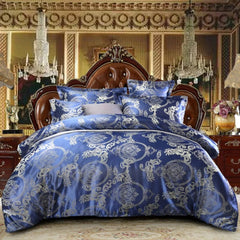 Luxury King Duvet Cover Set Black Gold Queen King Size European Style Bedding Set High Quality Pillowcase Comforter Sets - SHOWLU FASHION STORE