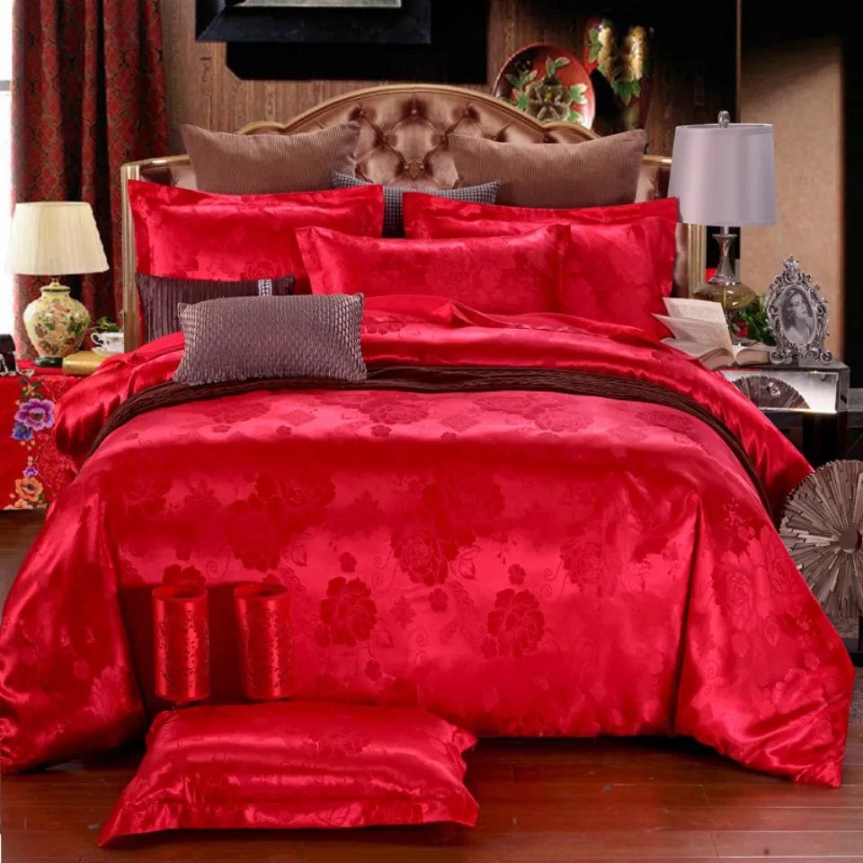 Luxury King Duvet Cover Set Black Gold Queen King Size European Style Bedding Set High Quality Pillowcase Comforter Sets - SHOWLU FASHION STORE
