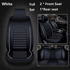 Luxury Quality Leather Car Seat Cover Comfortable Four Seasons Universal Front/ Rear/ Full Set Cover Cushion Car Seat Protector - SHOWLU FASHION STORE