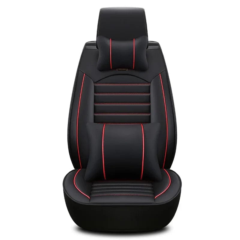 Luxury Quality Leather Car Seat Cover Comfortable Four Seasons Universal Front/ Rear/ Full Set Cover Cushion Car Seat Protector - SHOWLU FASHION STORE