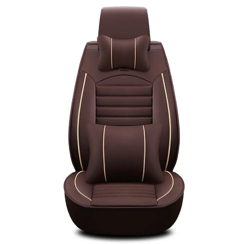 Luxury Quality Leather Car Seat Cover Comfortable Four Seasons Universal Front/ Rear/ Full Set Cover Cushion Car Seat Protector - SHOWLU FASHION STORE