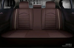 Luxury Quality Leather Car Seat Cover Comfortable Four Seasons Universal Front/ Rear/ Full Set Cover Cushion Car Seat Protector - SHOWLU FASHION STORE