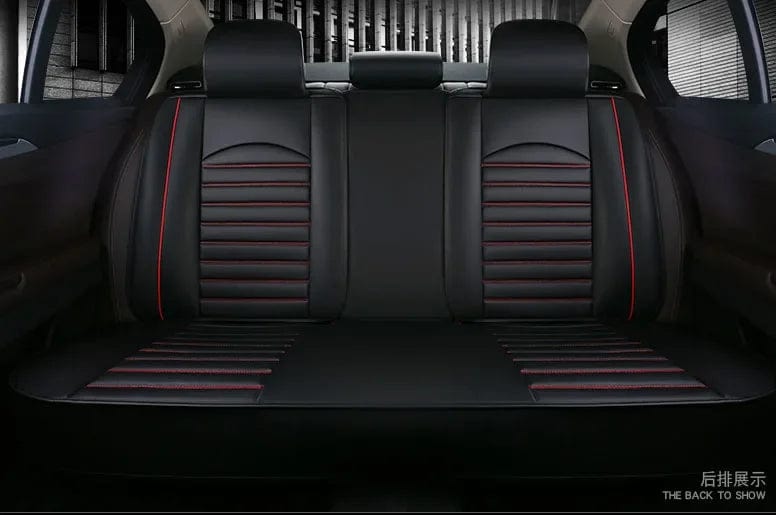 Luxury Quality Leather Car Seat Cover Comfortable Four Seasons Universal Front/ Rear/ Full Set Cover Cushion Car Seat Protector - SHOWLU FASHION STORE