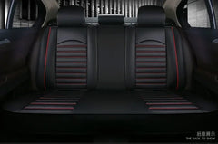 Luxury Quality Leather Car Seat Cover Comfortable Four Seasons Universal Front/ Rear/ Full Set Cover Cushion Car Seat Protector - SHOWLU FASHION STORE