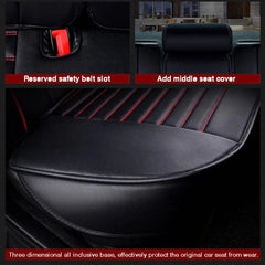 Luxury Quality Leather Car Seat Cover Comfortable Four Seasons Universal Front/ Rear/ Full Set Cover Cushion Car Seat Protector - SHOWLU FASHION STORE