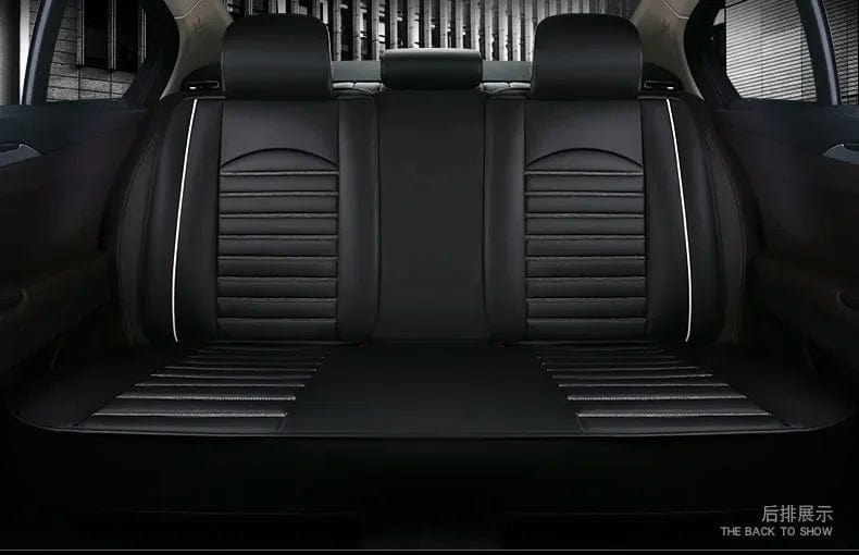 Luxury Quality Leather Car Seat Cover Comfortable Four Seasons Universal Front/ Rear/ Full Set Cover Cushion Car Seat Protector - SHOWLU FASHION STORE