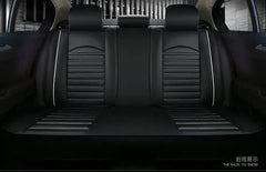 Luxury Quality Leather Car Seat Cover Comfortable Four Seasons Universal Front/ Rear/ Full Set Cover Cushion Car Seat Protector - SHOWLU FASHION STORE