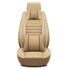Luxury Quality Leather Car Seat Cover Comfortable Four Seasons Universal Front/ Rear/ Full Set Cover Cushion Car Seat Protector - SHOWLU FASHION STORE