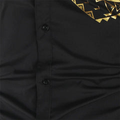 Luxury Shirt Men New Slim Long Sleeve Shirt for Men Long - sleeved Men Public Club Fancy Shirt Men's Shirts - SHOWLU FASHION STORE