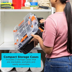 MATRIX 20V MAX Power Tool Kit, Includes Cordless Drill, 12 Attachments and Storage Case (BDCDMT1212KITC1) - SHOWLU FASHION STORE
