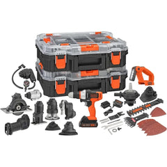MATRIX 20V MAX Power Tool Kit, Includes Cordless Drill, 12 Attachments and Storage Case (BDCDMT1212KITC1) - SHOWLU FASHION STORE