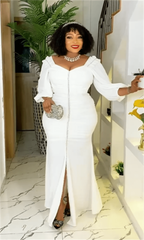 MD Elegant Dresses For Women 2023 African Turkey Designer Ankara Dashiki Maxi Robe Ladies Evening Party Dress Nigeria Clothing - SHOWLU FASHION STORE