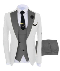 Men Coat Business Formal Slim Fit Suit Costumes Pour Homme Set Party Vest Pants Wedding 3pcs Blazer Verde Hombre Terno Masculino - SHOWLU FASHION STORE